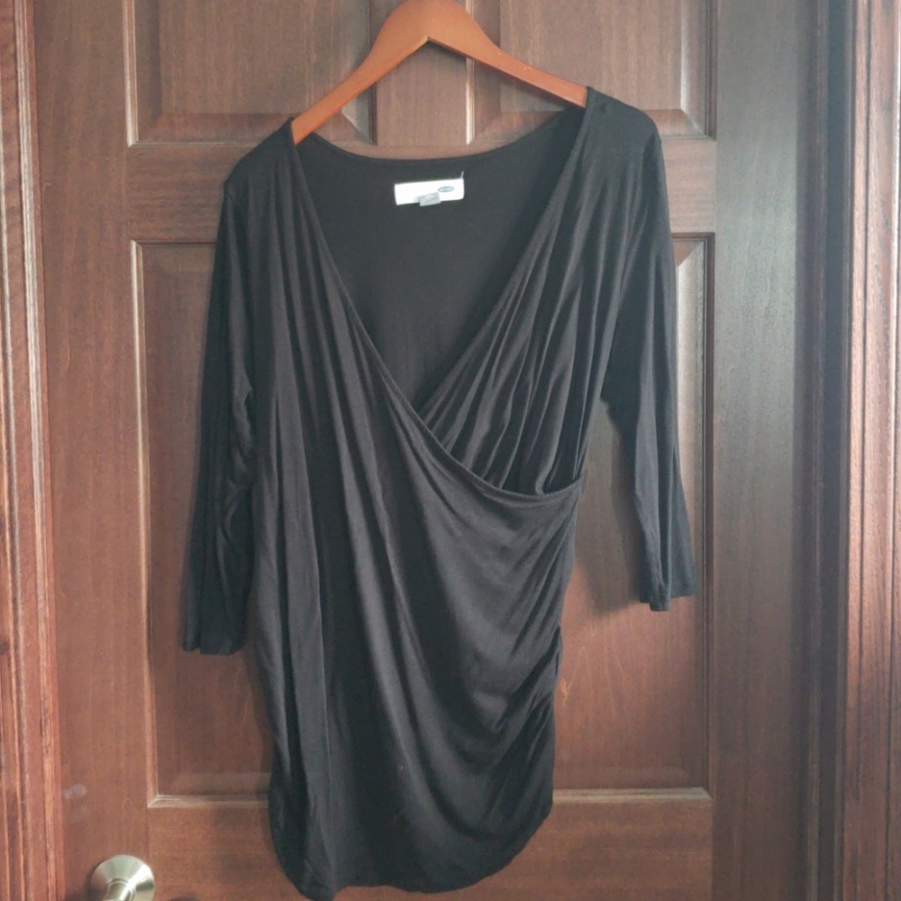 Old Navy Black Maternity 3/4 Sleeve